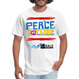 Peace not war - white