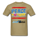 Peace not war - khaki