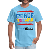 Peace not war - aquatic blue