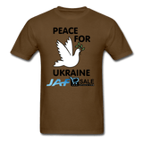 peace for Ukraine - brown