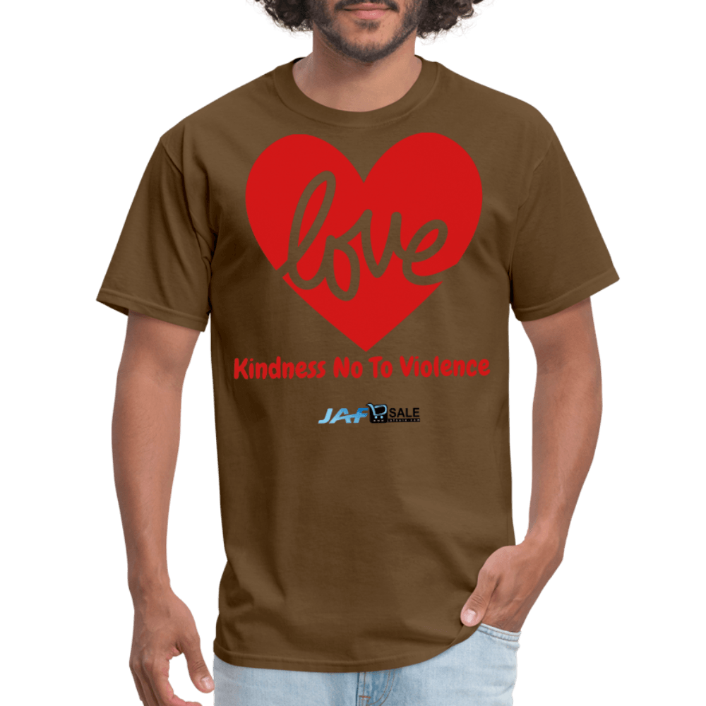Love Kindness No To Violence - brown