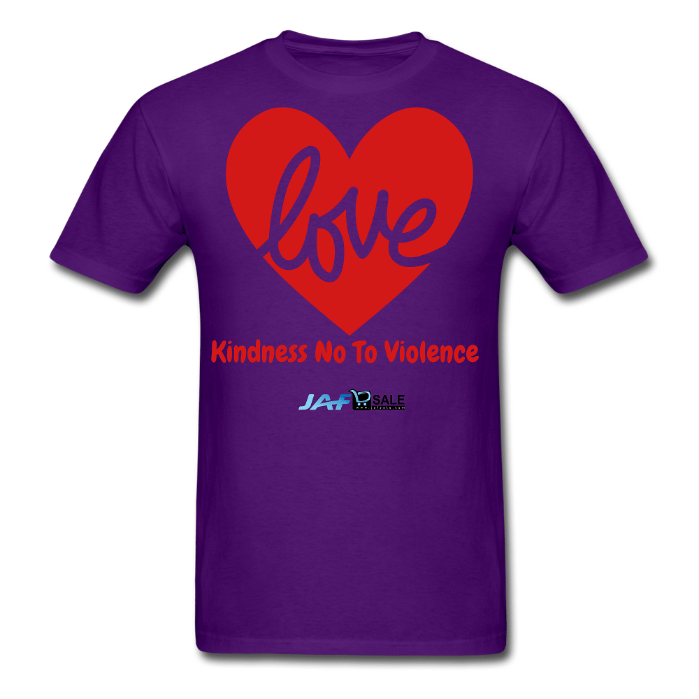 Love Kindness No To Violence - purple