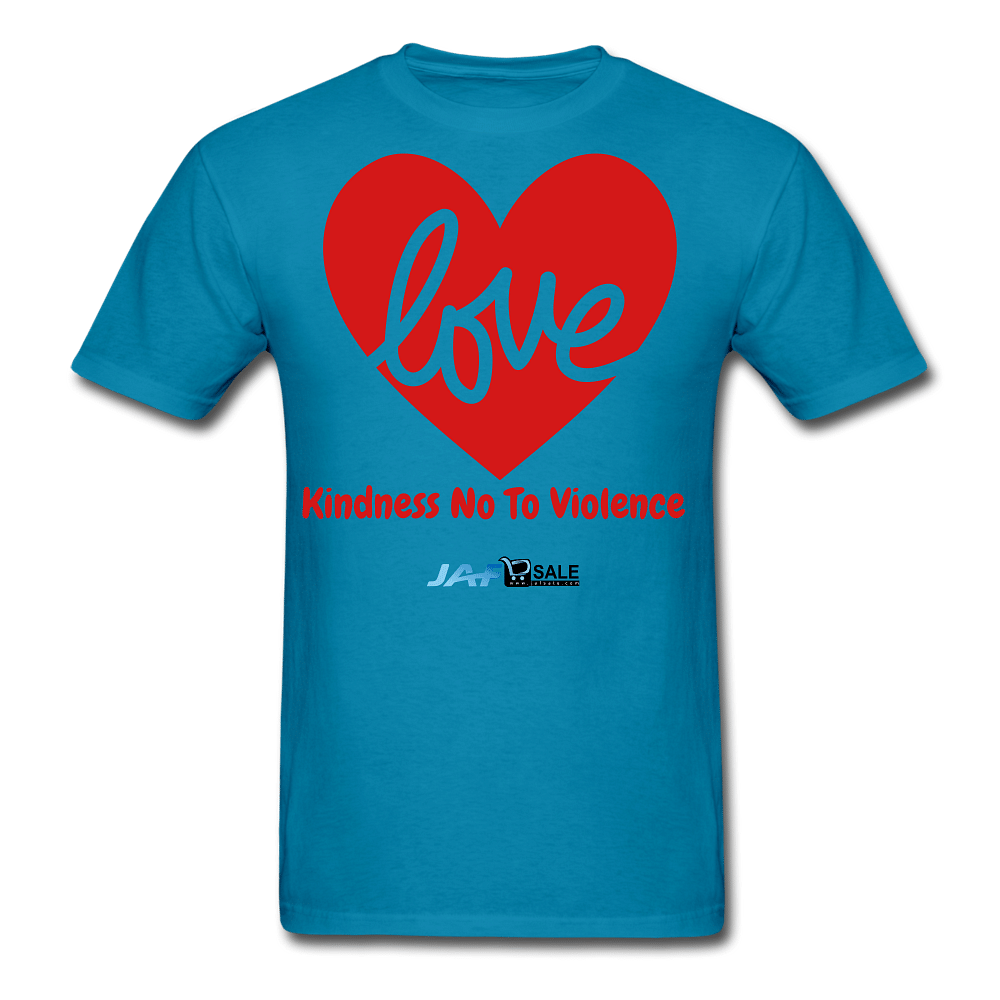 Love Kindness No To Violence - turquoise