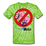 Domestic violence awareness - spider lime green