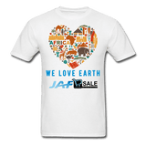 We love earth - white