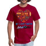 We love earth - dark red