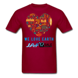 We love earth - dark red