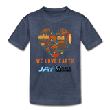 We love earth - heather blue