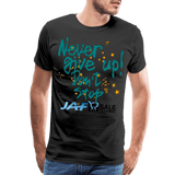never give up - black