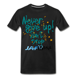 never give up - black