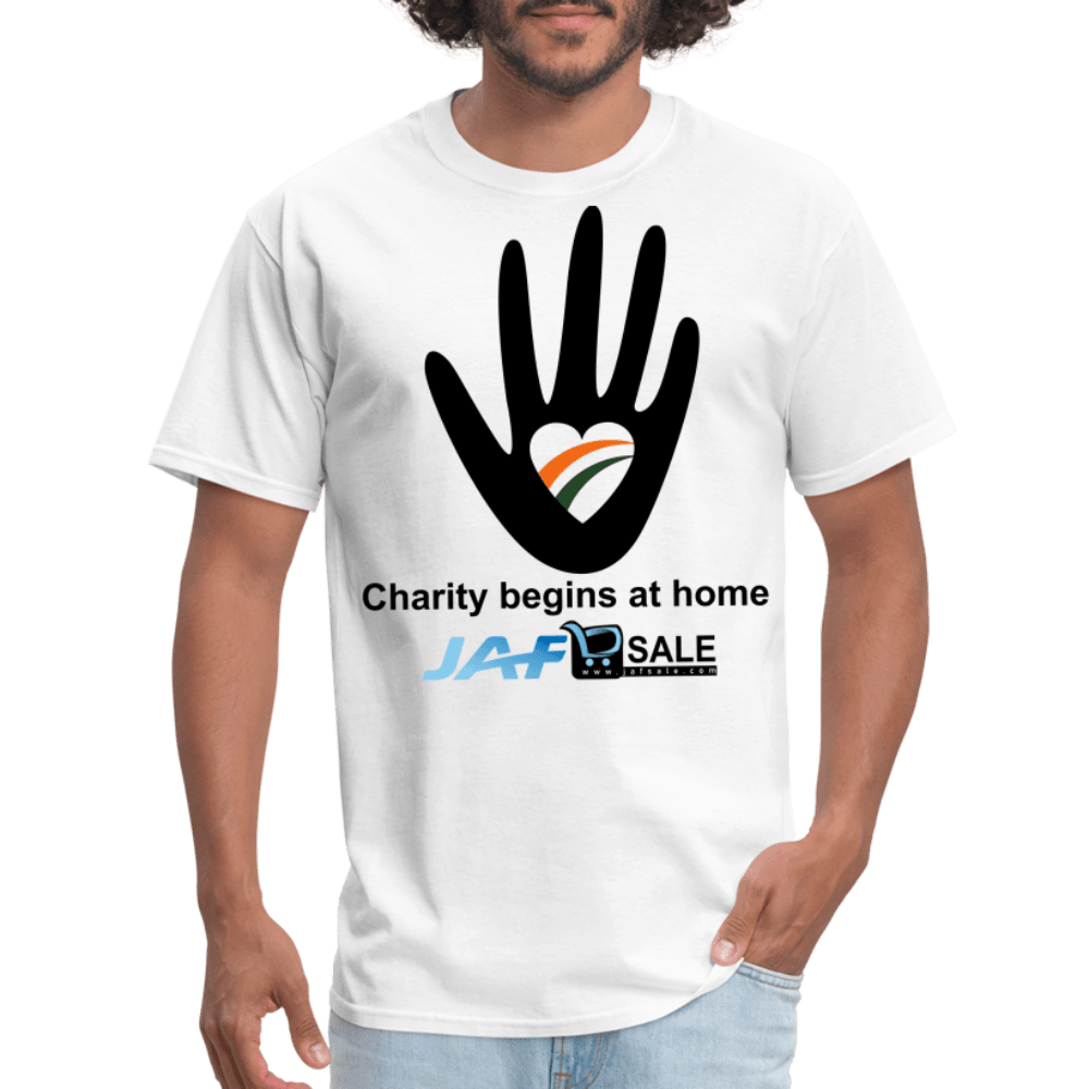 Charity begins at home - white