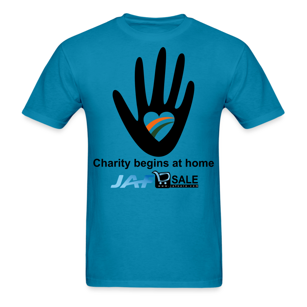 Charity begins at home - turquoise