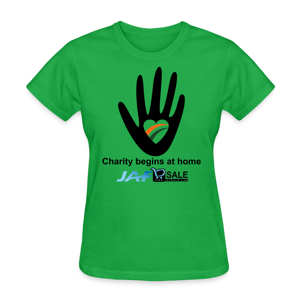 Charity begins at home - bright green