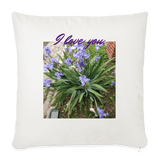 Throw Pillow Cover 18” x 18” - natural white