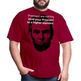 Abraham Lincoln - dark red