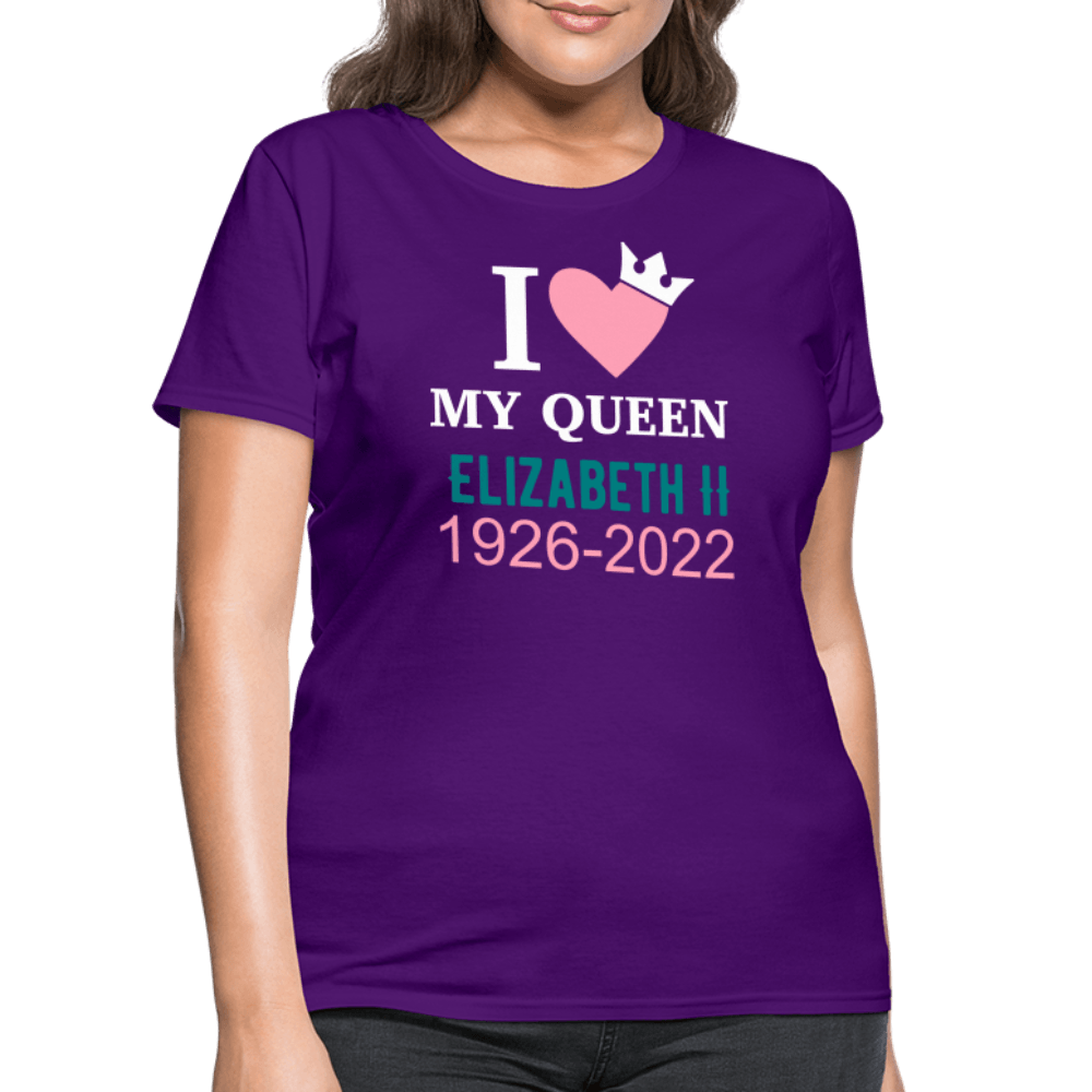 Queen Elizabeth II - purple