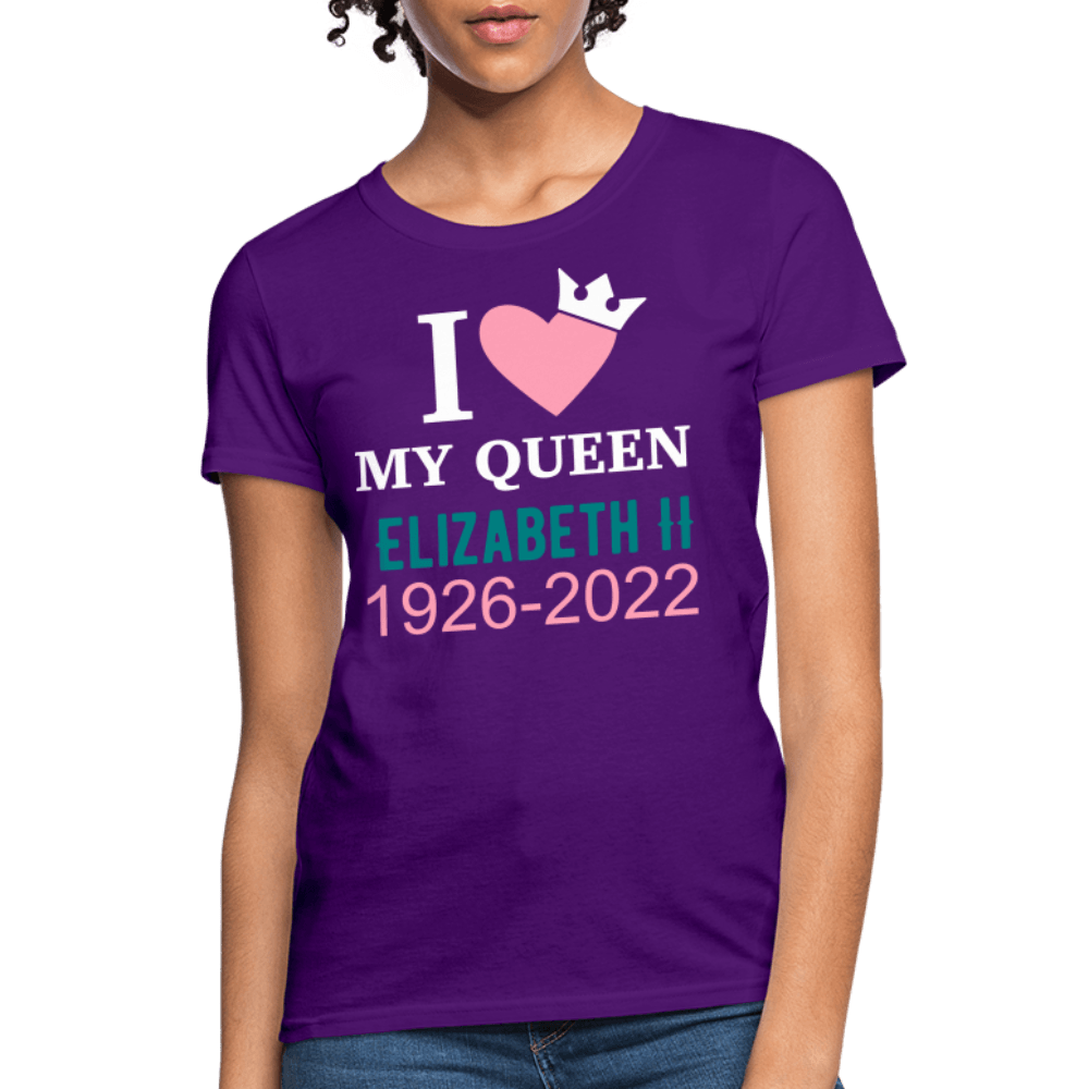 Queen Elizabeth II - purple