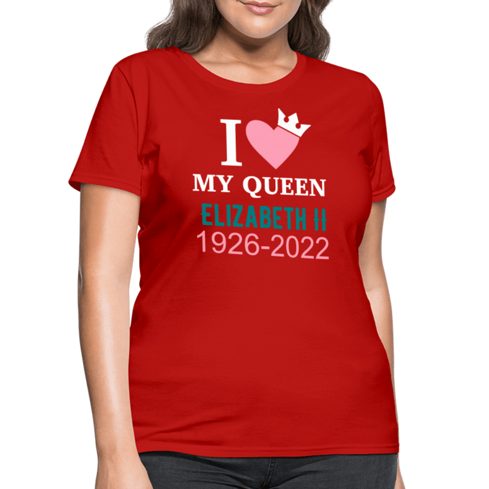 Queen Elizabeth II - red