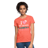 Queen Elizabeth II - heather coral