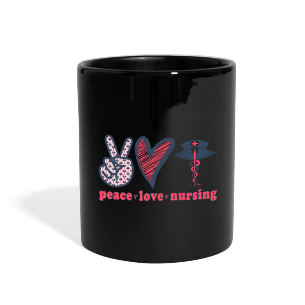 Peace Love Nursing - black
